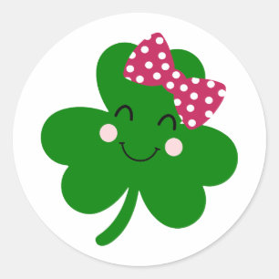 Sticker Rond Lucky - Embrassez la chance des Irlandais