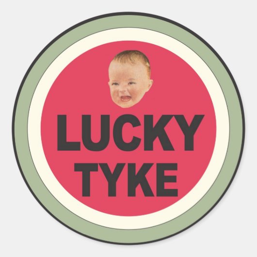 Sticker Rond Lucky Kid (Devant)
