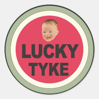 Sticker Rond Lucky Kid