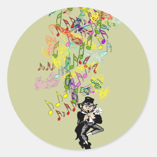 Sticker Rond Lucky Leprechaun (Devant)