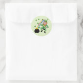 Sticker Rond Lucky Leprechaun (Sac)