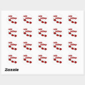 Sticker Rond Lucky Little Ladybugs (Feuille)