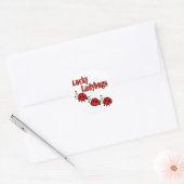 Sticker Rond Lucky Little Ladybugs (Enveloppe)