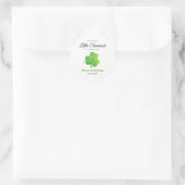 Sticker Rond Lucky Little Shamrock Clover 1er anniversaire (Sac)