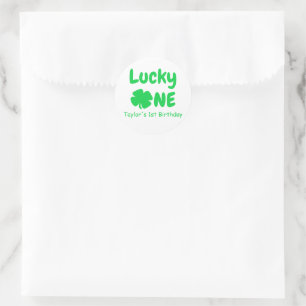Sticker Rond Lucky One 1er anniversaire
