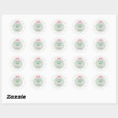 Sticker Rond Lucky One St Patrick Girl Birthday (Feuille)