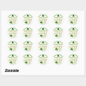 Sticker Rond Lucky One St. Patrick's Day 1er anniversaire (Feuille)