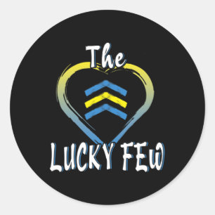 Sticker Rond Lucky Rew 21 World Down Syndrome Sensibilisation D