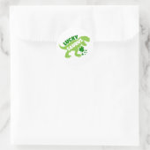 Sticker Rond Lucky Saurus ☘️ 🦖 (Sac)