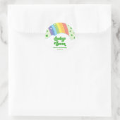 Sticker Rond Lucky Seven Rainbow Cloches 7e fête d'anniversaire (Sac)