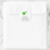 Sticker Rond Lucky Snowman (Sac)