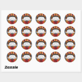 Sticker Rond Lucky Tiger Baby (Feuille)