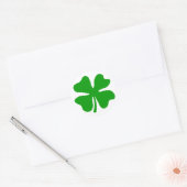 Sticker Rond Lucky trèfle à quatre feuilles | JOUR DE LA ST PAT (Enveloppe)