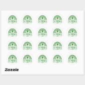 Sticker Rond Lucky Vibes - Bonne St. Patrick’s Day! 🍀 ✨ (Feuille)