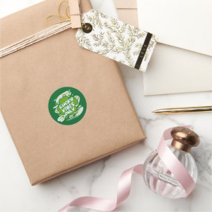 Sticker Rond Lucky Vibes Only – Saint Patrick’s Day 2026