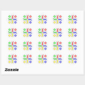 Sticker Rond Ludo Classic Board Game (Feuille)