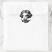 Sticker Rond Ludwig van Beethoven (Sac)