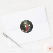 Sticker Rond Ludwig van Beethoven, 1820 (Enveloppe)