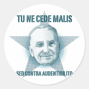Sticker Rond Ludwig von Mises - le Ne du TU cèdent