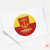 Sticker Rond Ludwigshafen (Enveloppe)