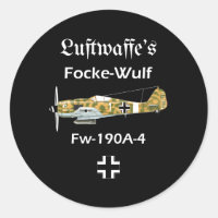 Luftwaffe Focke-Wulf Fw 190A-4 Avion Ger 2ème guer