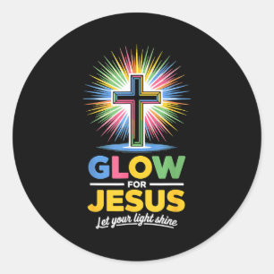 Sticker Rond Luira pour Jésus foi chrétienne