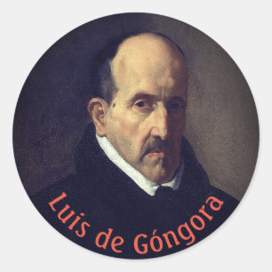 Sticker Rond Luis de Góngora (portrait)