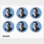Sticker Rond Luiz Inácio Lula da Silva (Feuille)