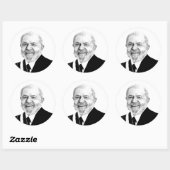 Sticker Rond Luiz Inacio Lula da Silva (Feuille)