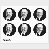 Sticker Rond Luiz Inacio Lula da Silva (Feuille)