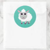 Sticker Rond Lulu le mouton (Sac)