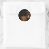 Sticker Rond Lumière de bougie (Sac)
