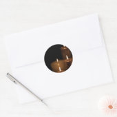 Sticker Rond Lumière de bougie (Enveloppe)