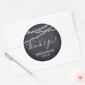 Sticker Rond Lumière de chaîne sur le tableau de bord en faveur (Enveloppe)