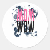 Sticker Rond Lumière de wow extraordinaire, (Devant)