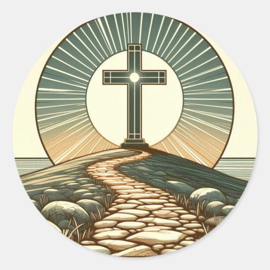 Sticker Rond Lumière du monde (Devant)