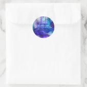 Sticker Rond Lumière fluide | Aquarelle abstraite (Sac)