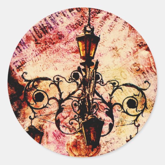 Sticker Rond Lumière Plaza (Devant)