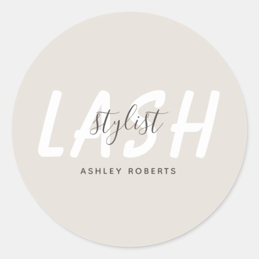 Sticker Rond Lumière styliste moderne violet (Devant)