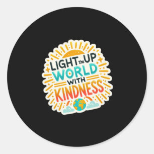 Sticker Rond Lumière Sur Le Monde Avec Souci - Inspirer Le Chan