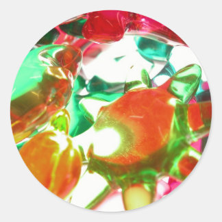 Sticker Rond Lumières colorées