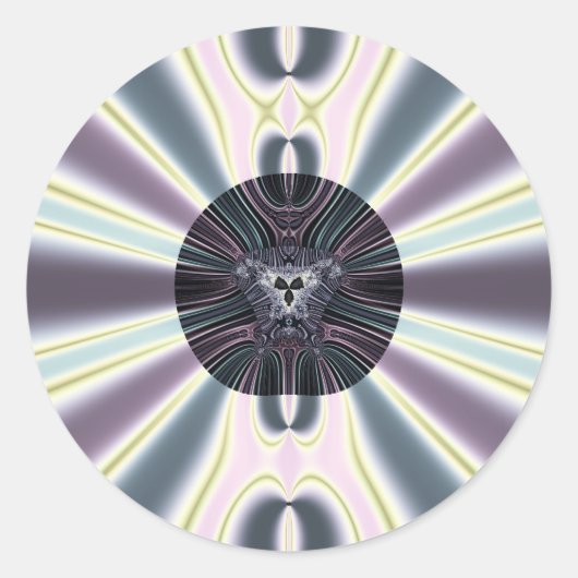 Sticker Rond Lumières de diamant (Devant)