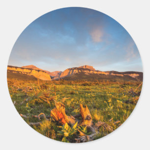 Sticker Rond Lumières du lever du soleil Blackleaf Canyon 2