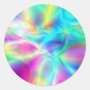 Sticker Rond Lumières du nord