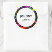 Sticker Rond Lumières Led Disco Personnalisées (Sac)