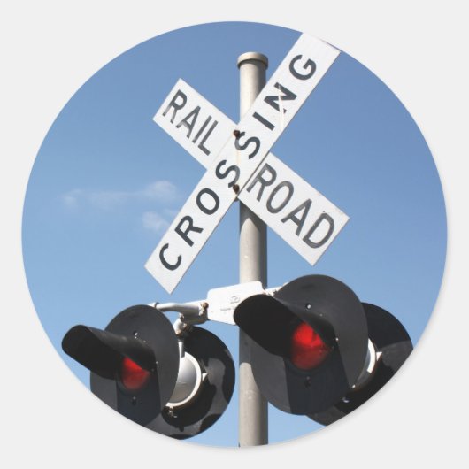 Sticker Rond Lumières rouges (Devant)