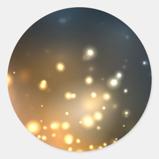 Sticker Rond Luminosité Abstraite (Devant)
