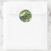 Sticker Rond Luminous Peridot Citrine Celestial Moon (Sac)