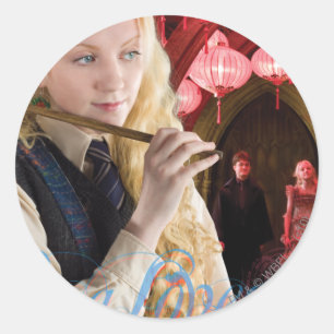 Sticker Rond Luna Lovegood Montage