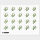 Sticker Rond Luna Moth (Feuille)